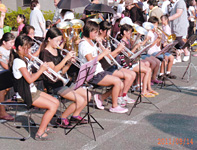 村櫛町小学校金管バンド演奏