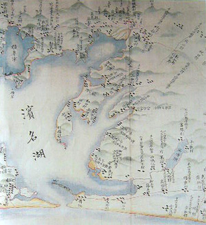 文化2年（1805年）伊能忠敬　測量図